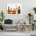 thumbnail image 2 of Stupell Industries Whiskey Bottles & Ice Cubes Food & Beverage Painting Gallery Wrapped Canvas Print Wall Art, 48 x 36, 2 of 7