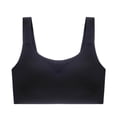 thumbnail image 2 of Women's Wire Free Bra, Full Coverage Minimizer Bra with Wide Straps, Soft Support Comfort for All Day | VerBelle,Black L, 2 of 5