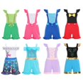 thumbnail image 2 of Mono de princesa con temática de Disney para niñas, ropa de manga voladora, una pieza, corta, sirena, Moana, Mirabel, Anna, Verano, 2 of 5