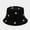 18_Black, variant on Bucket Hats for Women Unsiex Casual Fisherman Hat 3D Printed Pattern Tie Dye Double Basin Outdoor Visor Hat
