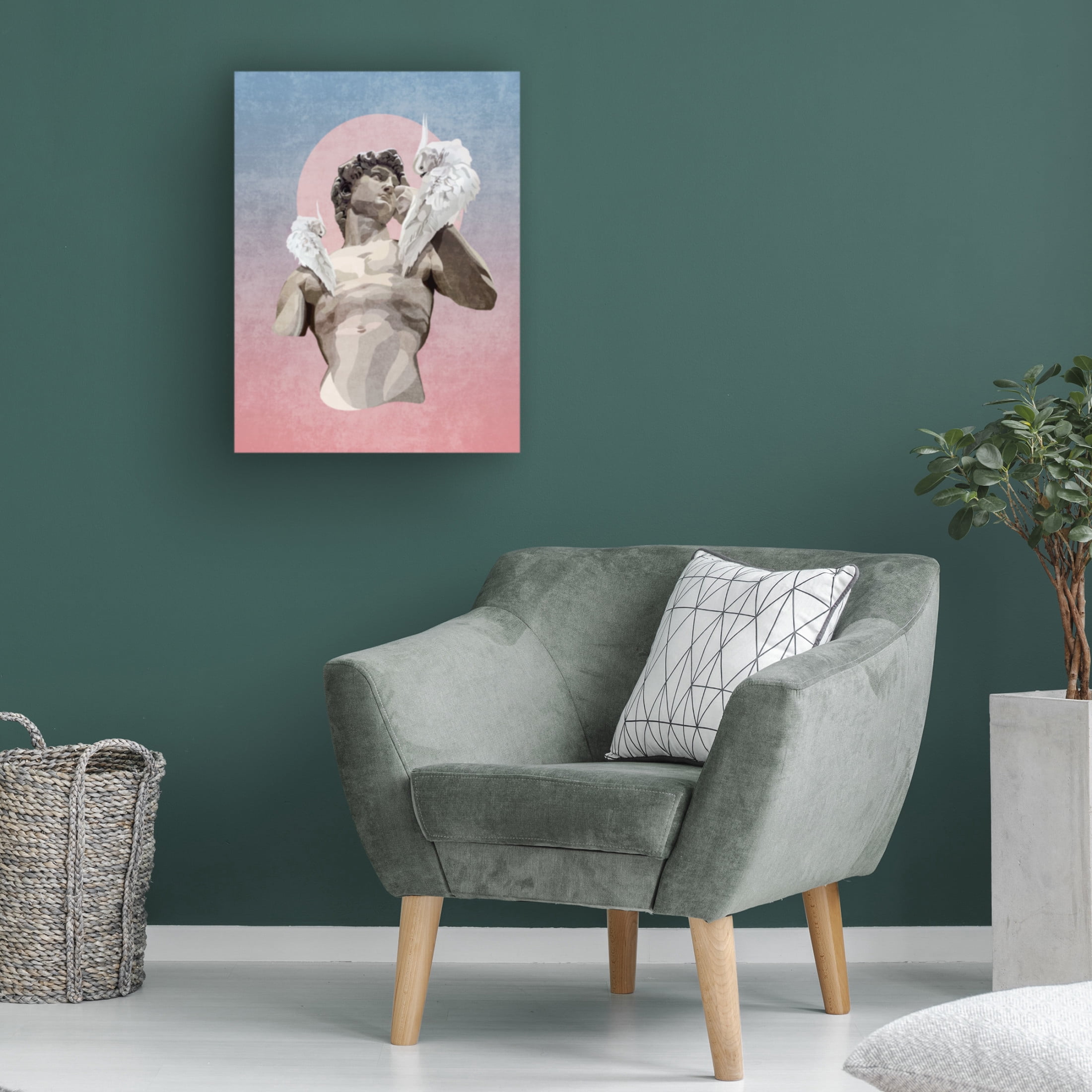 Trademark Fine Art Emel Tunaboylu Davut Papagan Canvas Wall Art