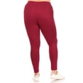 thumbnail image 3 of MOA COLLECTION Women's Plus Size Elastic Band Waist Stretch Comfy Workout Leggings Pants, 3 of 4