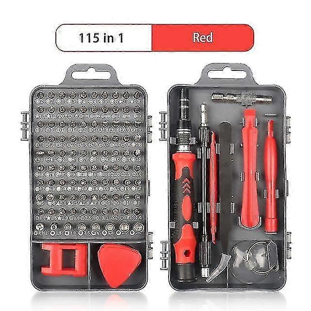 Kit de reparación de computadoras, kit de destornilladores magnéticos para laptop 122/115 en 1, juego de destornilladores de precisión, estuche para juego de destornilladores de impacto pequeños