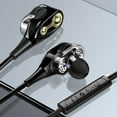 thumbnail image 1 of Hicess Wied Earphone Stereo with Mic Plastic Moving Coil Iron 3.5mm Universal Headset for Sports, 1 of 8