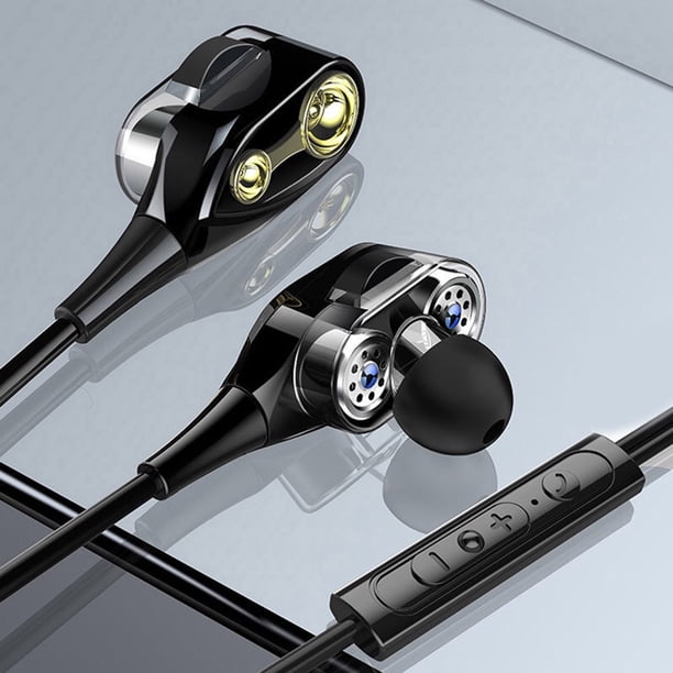 Twowood auricular Estéreo de auriculares wied con micrófono de plástico en movimiento hierro de hierro 3.5mm auriculares universales para deportes