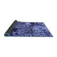 thumbnail image 2 of Ahgly Company Indoor Round Abstract Blue Modern Area Rugs, 5' Round, 2 of 4