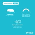 thumbnail image 4 of Intex 28054E Protective Canopy for 9' or Smaller Rectangular Swimming Pools, 4 of 10