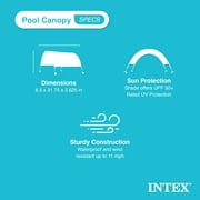 Intex 18Ft x 52In Ultra XTR Rectangular Frame Swimming Pool Kit with Canopy
