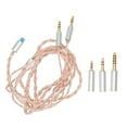 thumbnail image 2 of Earphone Cable Replacement, Flexible Lossless Sound 3 In 1 Headphone Upgrade Cable With 2.5MM 3.5MM 4.4MM Plug For D7200 For T1 For HE400I For T5P For Sundara, 2 of 8