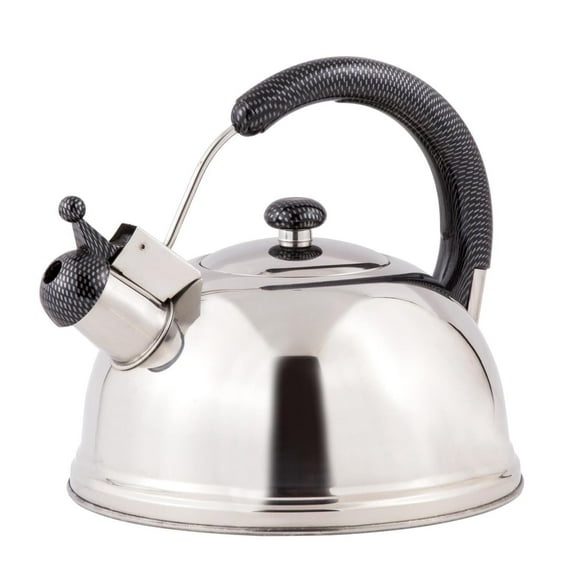 Creative Home Cobra Stainless Steel Whistling Tea Kettle, 2.7 Qt., Induction Compatible
