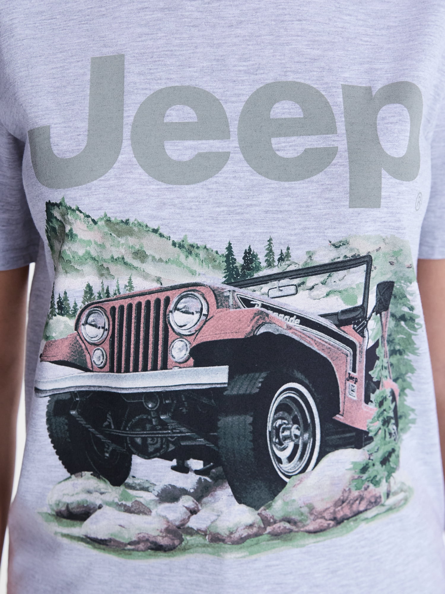 Jeep Women's Graphic Tee with Short Sleeves, Sizes XXS-XXL