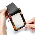 thumbnail image 7 of Luggage Tag, Travel Tags, Handbag Tag - Square PU Leather 2 Pack with Privacy Cover and Stainless Steel Ring - Suitable for Travel, Backpack, Handbag [Amazon Approved] Acorns, 7 of 7