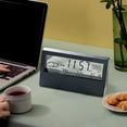 thumbnail image 4 of Reloj Digital Zulema Pantalla de Fecha Compacto Negro Transparente, 4 of 8