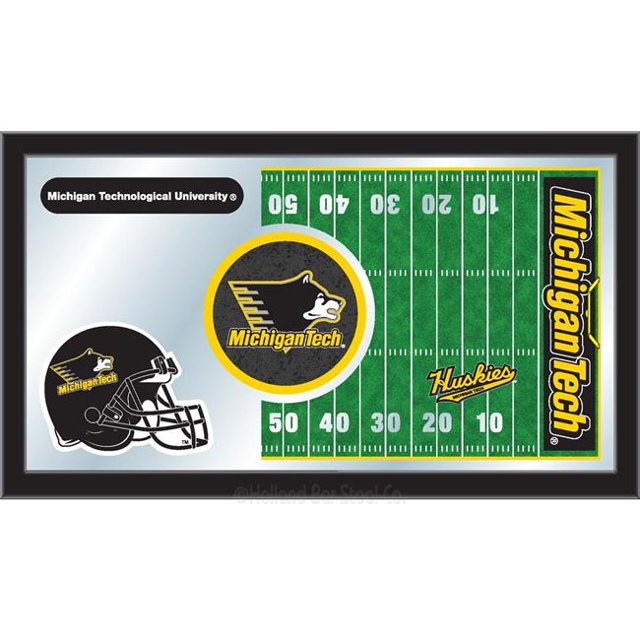 Holland Bar Stool MFtblMITech Michigan Tech 15 x 26 in. Football Mirror