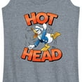 thumbnail image 3 of Disney - Hot Head Donald Duck Graphic Racerback Tank, 3 of 5