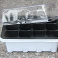 thumbnail image 2 of Gardening insulation 12 hole seedling box 1 cell seedling tray seed starter box plant flower growth start sprouting pot, 2 of 8