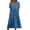 02-Blue, variant on Ecqkame Women's 2025 Summer Dresses Floral Casual Loose Beach Dress Short Sleeve Crew Neck Flowy Long Dress with Pockets 02-Blue M