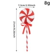 thumbnail image 6 of Christmas Candy Tree Picks with Ribbon Christmas Decorations Glitter Lollipop Candy Canes Ornaments for Xmas Tree Topper Home Vase Party Ornaments, 6 of 6