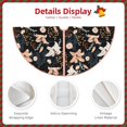 Lukts Lilies Flowers print color life Christmas Tree Skirt, Winter