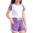 thumbnail image 2 of Coerni Kids Athletic Outfits Two Piece Toddler Boys Girls Summer Shorts Set Cotton Short Sleeve Tshirt Drawstring Outfit, 2 of 4