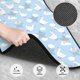 thumbnail image 3 of Balery Cute Goose On A Blue Sky Juego de 4 Alfombrillas para Auto, Revestimientos de Caucho Resistente, Diseño Antideslizante, 3 of 7