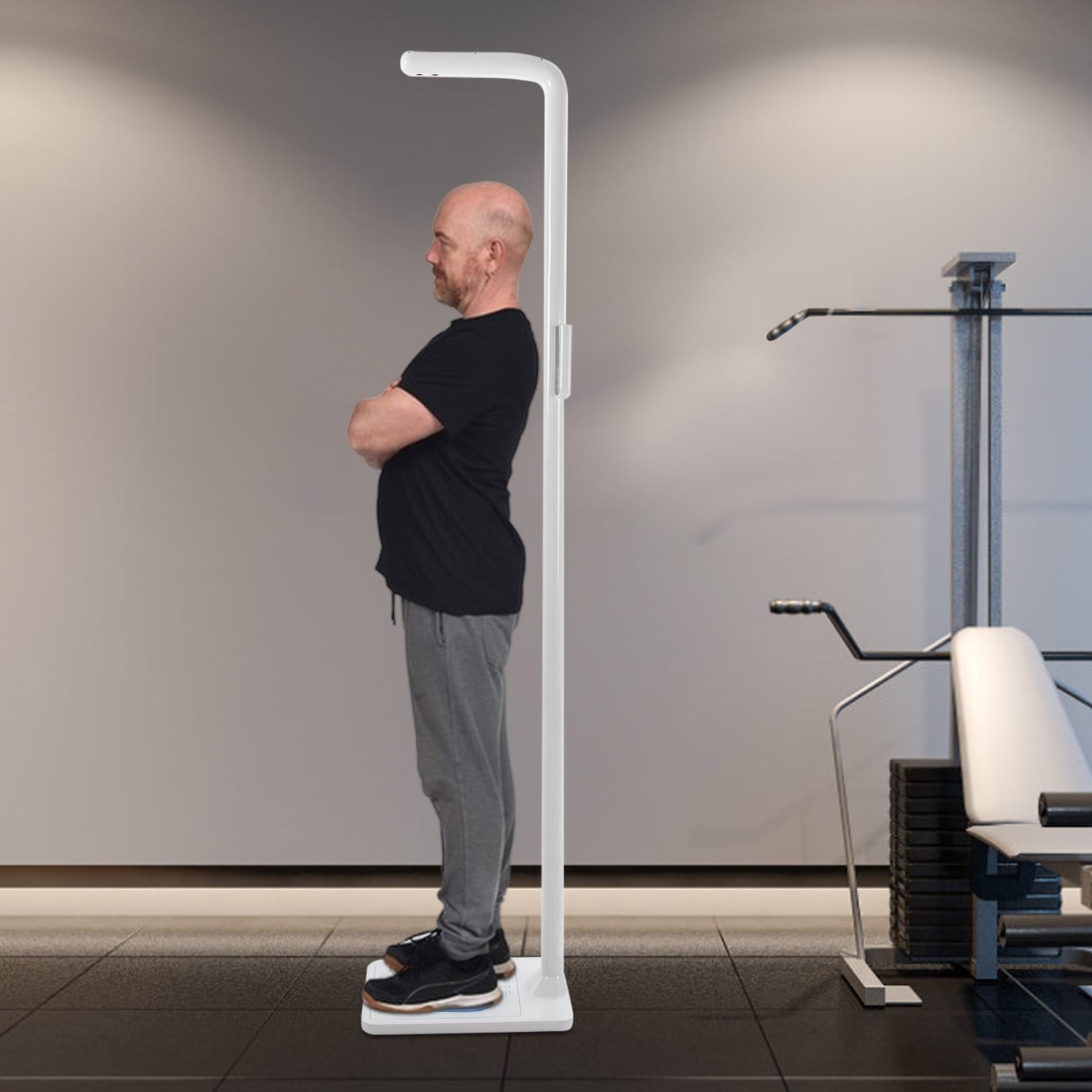 Medical Scale, Doctor Physician Professional Scales, Height and Weight Scale for Homes, Pharmacies, Clinics, Hospitals, Beauty Salons, Offices (14*18*83.4in)