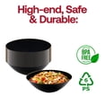thumbnail image 5 of Smarty 16 oz. Black with Gold Rim Organic Round Plastic Soup Bowls 120ct, 5 of 6