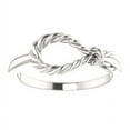 thumbnail image 3 of FB Jewels 925 Sterling Silver Rope Knot Ring, 3 of 3