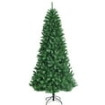 thumbnail image 1 of Patiojoy 8ft Pre-lit Christmas Tree, Artificial Hinged Xmas Tree w/ 600 Remote-controlled Color-changing LED Lights & 1605 Tips, 1 of 10