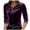 Purple, variant on Aboser Womens V Neck Velvet Shirts Vintage Ruched Front Blouse Slim Fit Long Sleeve Tops Soft Velour Party Shirt Solid Color Layering Top
