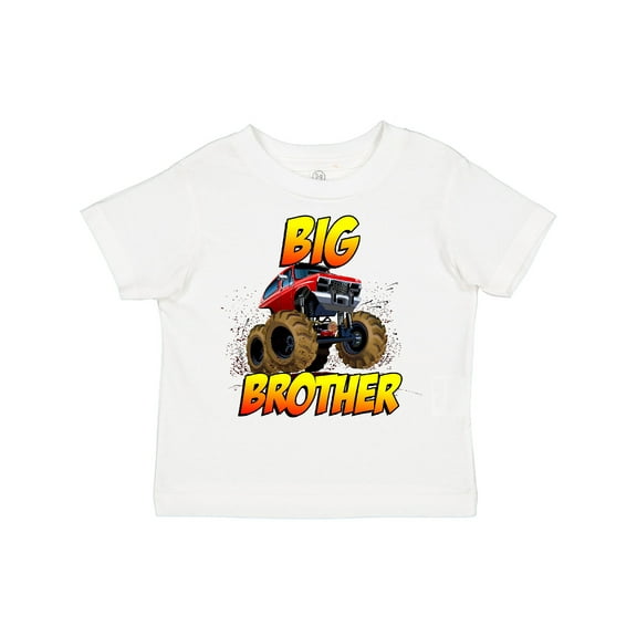 Inktastic Big Brother Monster Truck Boys Toddler T-Shirt