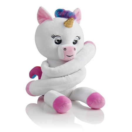 - Fingerlings HUGS - Gigi (Walmart Exclsuive) - Advanced Interactive Plush Baby White Unicorn Pet - by WowWee