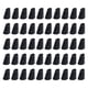 thumbnail image 2 of 50 piezas de extremos de cordón de cuero sintético para sombreros, mochilas y suéteres. Negro, 2 of 8