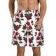 thumbnail image 1 of Balery Rose Flowers Traje de Baño Estilo Hawaiano para Hombre, Shorts de Secado Rápido con Bolsillos-3X-Large, 1 of 6