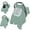 Green, variant on Beavtaens Baby Car Seat Cover, Muslin Infant Carseat Cover, with Breathable Mesh Peep Window