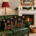thumbnail image 5 of Hometravel Linen Christmas Pillow Cover, Imitation Embroidery Print Design, Decorative Sofa Cushion Case for Living Room, Seasonal Home Decor, 5 of 6
