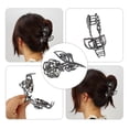 thumbnail image 6 of 1pc Metal Hair Claws Hair Clips Hair Barrettes for Women Titanium Tone 4.45''x2.32''x1.18'', 6 of 7