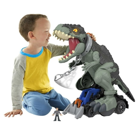 UPC: 0887961946536 | Imaginext Jurassic World Dominion Mega Stomp & Rumble Giga Dinosaur Action Figure Lights & Sound
