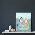 thumbnail image 5 of Lsque Bluey Pattern Decorative Picture – Unique Modern Wall Art, Ready-to-Hang Canvas Print for Home (Vertical), 5 of 6