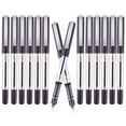 thumbnail image 2 of EYEYE 0.5mm Extra Fine Tip Pens Rollerball Black Pens Fine Point, Liquid Ink Roller Ball Pens Black Ink Rollering Ball Point pens, Black Free Ink Roller Pen, Ink 12 Pack Office Pens, 2 of 4