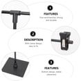 thumbnail image 3 of SHISUYAN Adjustable Advertising Showing Rack T Shape Poster Stand Display Stand, 3 of 8