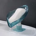 thumbnail image 2 of Soporte de jabón de drenaje, caja de jabón de hojas, bandeja con ventosa, estante de secado para esponja de ducha, contenedor, accesorios de baño para el hogar, 2 of 5
