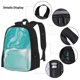 thumbnail image 3 of Easygdp Teal Turquoise 1 Mochila para Niños y Niñas con Set de Caja de Almuerzo y Estuche para Lápices 3 en 1, Mochila Escolar Estampada para Adolescentes, 3 of 7
