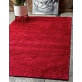 thumbnail image 2 of Unique Loom Solo Collection Solid Plush Kids Area Rug, 3' 3" x 5' 3", Red, 2 of 10