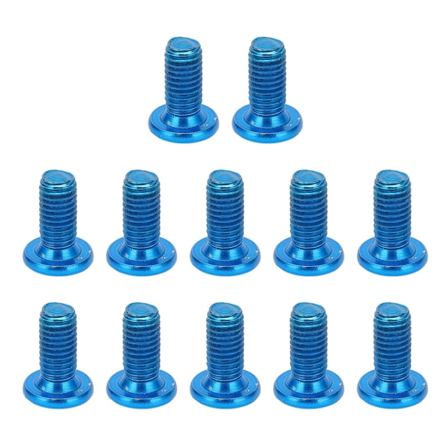 Bike Disc Brake Rotor , 12pcs Sturdy Bicycle Rotor Screw Flat For Road Bicycles For Mountain Bikes Red,Green,Blue,Multicolor