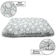 thumbnail image 3 of Shells Pet Bed, Pointilist Style Dotwork Outline Scallops Seashells and Tiny Sea Stones, Resistant Pad for Dogs and Cats Cushion with Removable Cover, 24" x 39", Night Blue and White, by Ambesonne, 3 of 4