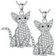 thumbnail image 1 of Hermosas Cadenas de Gatos CatNeck02 2Pzas Oriental Shorthair Plata Metal Cadena y Dije., 1 of 2