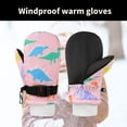 thumbnail image 5 of Windproof Kids Ski Gloves Thermal Fleece Lined Ice Skating Mittens Cartoon Mitts for Boys Girls 6 Months to 8 Years, 5 of 8