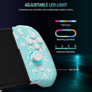 FUNLAB Controller Compatible with Switch 1, Ergonomic Joy-Con Grip, RGB/Turbo/Mapping/Hall - Withe