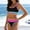 Multicolor, variant on Oplxuo High Waisted Bikini Sets for Women Tummy Control Swimsuits 3 Piece Bathing Suits Neon Swimwear with Skirt 2026